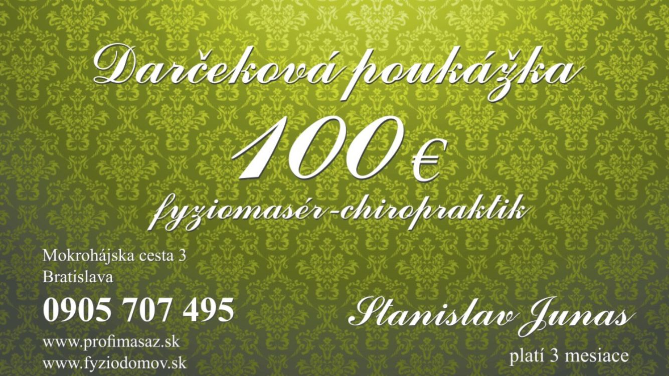 Poukážka v hodnote 100€